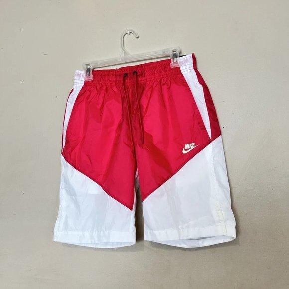 Nike Sportswear Windrunner Nylon Track Shorts AR2424-623 Size Small Pink / White - Picture 1 of 6